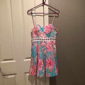 Vibrant Lilly Pulitzer flower dress